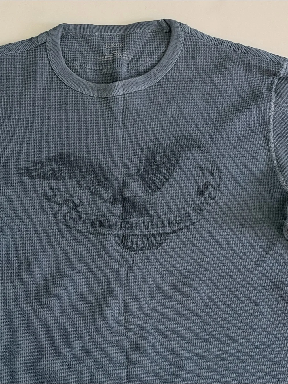 Vintage 2006 J.Crew Greenwich Village NYC Graphic Thermal Shirt Men's Large
